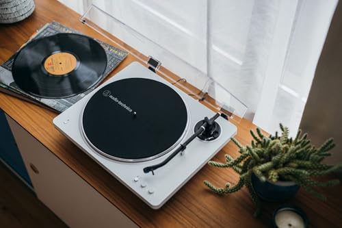 Image of Audio-Technica AT-LP70XBT Wireless Turntable (White /Silver)