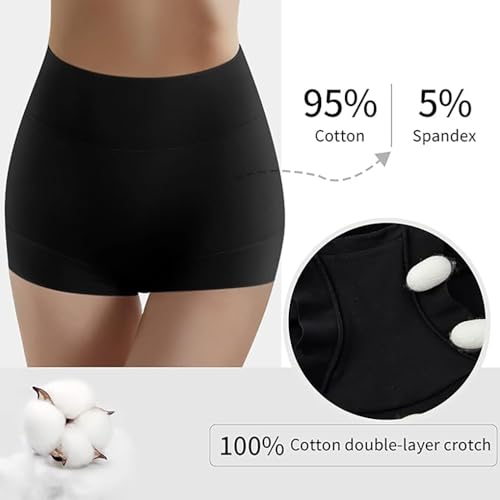 Image of Ultimate Comfort cotton underwear for women,high waisted, Full Coverage, panties for women 4 Pack