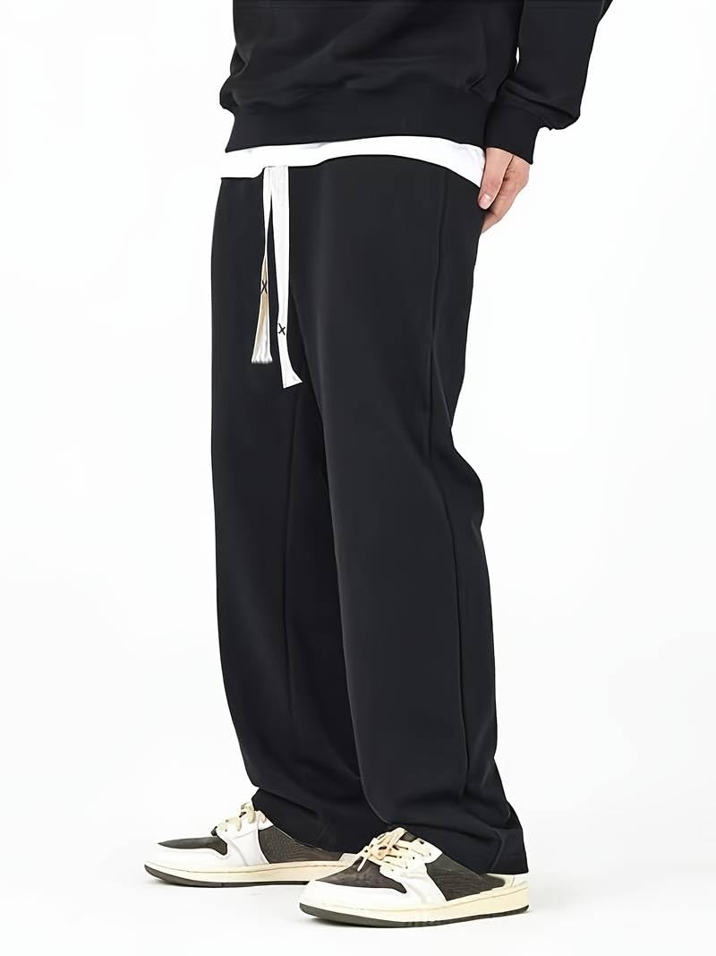 dockstreet Men's/Unisex || Open Bottom || Stretchable || Drawstring Bottom Drawstring Pure Cotton Stretchable Baggy Jogger Pants-picture-38