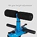 XARONF Portable Sit Up Bar for Floor, Double Suction Cup Sit-Up Assistant Device, Home Fitness Equipment (Color : Black)
