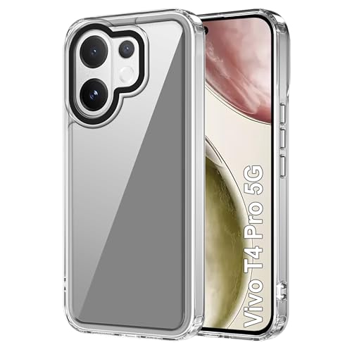 Image of Zapcase Back Case Cover for Vivo T4 Pro 5G | Compatible for Vivo T4 Pro 5G Back Cover | Case Cover with Camera Protection | (TPU + PC | Transparent)