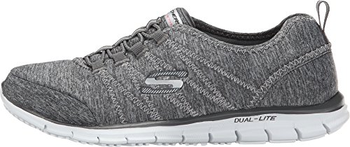 Skechers Skechers Sport Women's Electricity Fashion Sneaker,Grey/Aqua,6 M US