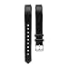 Pinhen Fitbit Alta Correa de cuero Alta HR ajustable elegante correa de repuesto para Fitbit Alta y Alta HR Unisex Fitness Pulsera (negro)