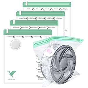 USB Pumpe, 3D Filament Aufbewahrung,mit 10er Einzelrolle Filament Vakuumbeutel (30 * 34cm)