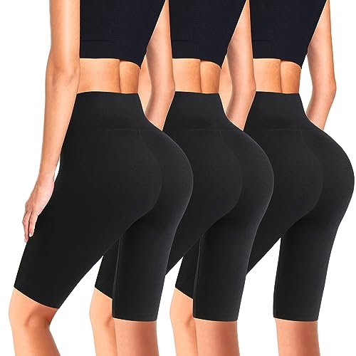 Flintronic Leggings Donna Sportivi Corti, Pantaloncini Palestra Donna, Pantaloncini Corti a Vita...