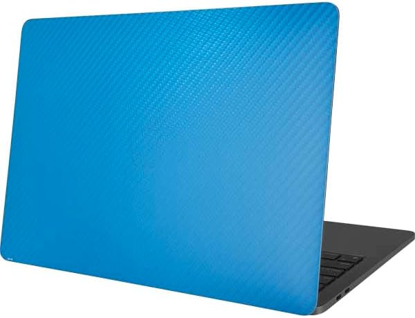 Skinit Decal Laptop Skin Compatible with MacBook Pro 13in (2020) - Blue Carbon Fiber Specialty Texture Material Design