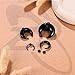 ZS 1 Pair Glass Septum Stretching Kit Set - C Shape Pincher Tapers with O-Rings, 14G to 5/8