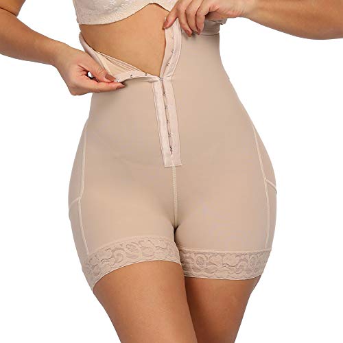Women Butt Lifter Shapewear Enhancer Control Panties Body Shaper Underwear High Waist Shaping Briefs Beige L