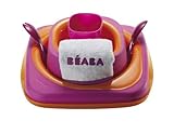 Beaba Softlines 7-Piece Dinner Set (Plate, Bowl, Cup, Spoon, Fork, Bib and Lid)