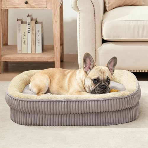 DEBANG HOME Orthopedic Dog Bed for Medium Dogs Breeds, High Density Egg Crate Foam Dog Sofa...