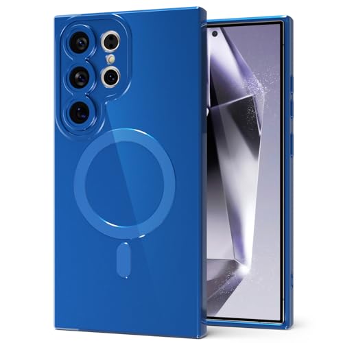Coque Samsung S24 Ultra magnétique silicone Magsafe protection gel rigide fin paillettes