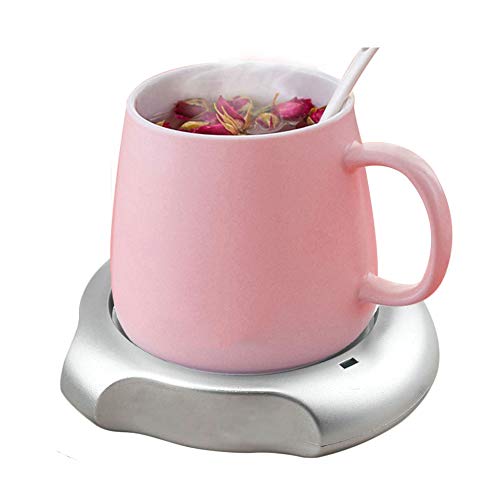 KS Tools Taza de Café Calentador de Tazas para Oficina Escritorio en Casa Concentrador USB Cacao Té Agua Leche Calentador de Bebidas Eléctrico con 4 X USB 2.0