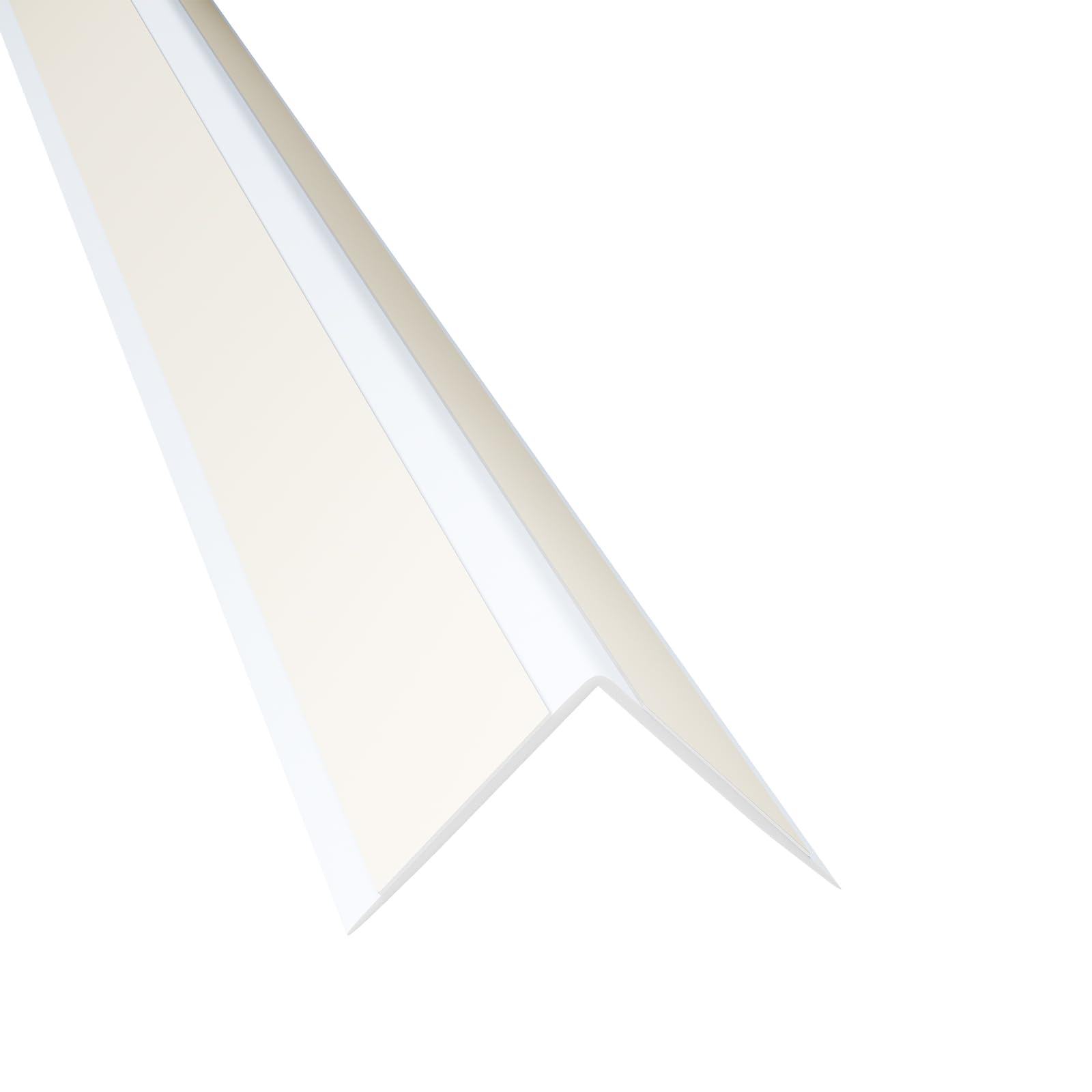 DQ-PP WINKELPROFIL SELBSTKLEBEND – Außenklebend – Größe: 15x15mm – Länge: 60m (30x 2m) – Farbe: Weiß – Material: PVC – Kunststoff Winkelleiste – Kantenschutz Eckschienen Kunststoffwinkel