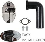Garbage Disposal Drain Elbow Kit Compatible with Garbage Disposal 1-1/2 Replacement Part Includes 1.5" Elbow, Flange, Gasket, and Two Screws
