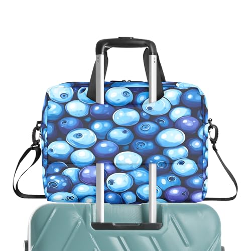 Bolso para portátil azul con estampado de frutos 16 pulg. miniatura 6