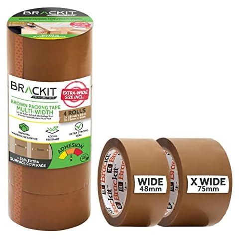 Brackit Strong Packing Tape for Heavy Boxes Cover