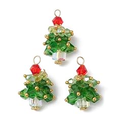 Christmas Tree Glass Charms_20Pcs