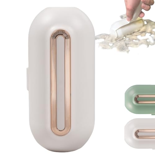 Washable Lint Roller, ZenQeek 5.5In Portable Lint Ball with Cover, Travel Lint Roller for Clothes & Pet Hair?Extended?Extra Sticky?Washable Gel (White, Grip Version)