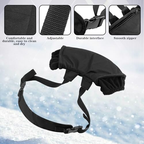 Sumind 2 Set Football Hand Warmer Pouch Winter Football Warming Pouch Balaclava Full Face Mask Tactical Hand Warmer for Youth Adult Outdoor Sport Gifts Accessories