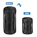 PATIKIL Compression Stuff Sack, 15L M Size Waterproof Sleeping Bag Storage Sack Portable Compression Bag for Backpacking Camping, Black