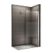 Produktbild i-flair Teilsatiniert Mittelsatiniert Walk In Dusche Duschabtrennung aus Sicherheitsglas mit Nano #840 (140cm x 200cm)