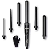 ❤️6 IN 1 Lockenstab Set❤️:BESTOPE Lockenstab Set mit 6 austauschbaren Keramik-Ionenfässer(10mm/19mm/9-18mm/25mm/19-25mm/32mm), Ob dicke und fließende große wellige Locken oder flauschige und stilvolle kleine Locken, Kann alle Arten von täglichen Styling-Bedürfnissen erfüllen, geeignet für alle gesellschaftlichen Anlässe, und Sie werden das hellste Mädchen sein.