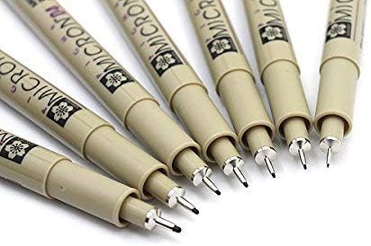 Sakura Pigma Micron - Pigment Fineliners - XSDK005-0.05mm - Black [Pack of 3]