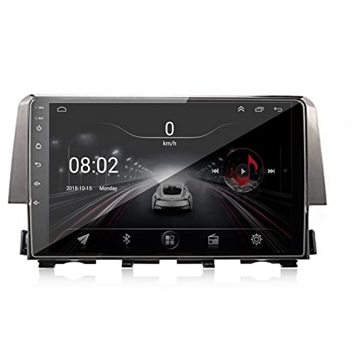 Image of AUTO SNAP 9 Inches 22cm Touch Screen Android 12 Gorilla Glass IPS Display Car Stereo with 2GB RAM /16 GB ROM GPS /Wi-Fi /Navigation /Steering Wheel Controls Mirror Link Compatible for New Honda Civic