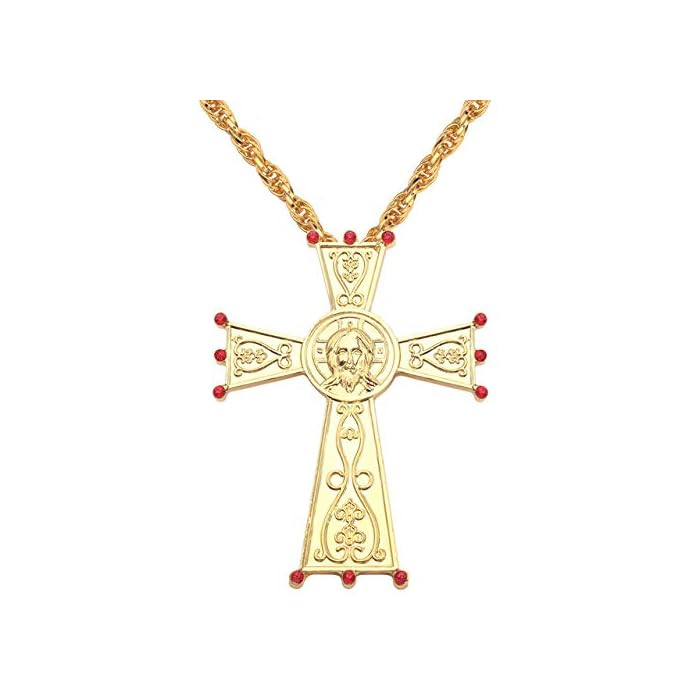 Buy Jesus Cross Pectoral Pendants Orthodox Church Crucifix Religious