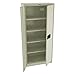 Storage Cab, Chmpg Putty, 36in.W, 4 Shelves