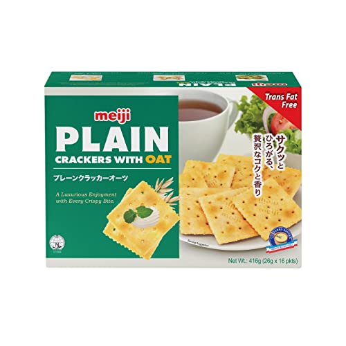 Meiji Plain Crackers with Oats Green pack of 1 416.0 grams