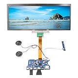 VSDISPLAY 12.3inch HSD123KPW1 1920X720 LCD Screen Work with Type C HD-MI TF Card (Micro-SD Card) LCD Controller Board, 12.3' 12.3 inch bar Screen Advertising Screen Display