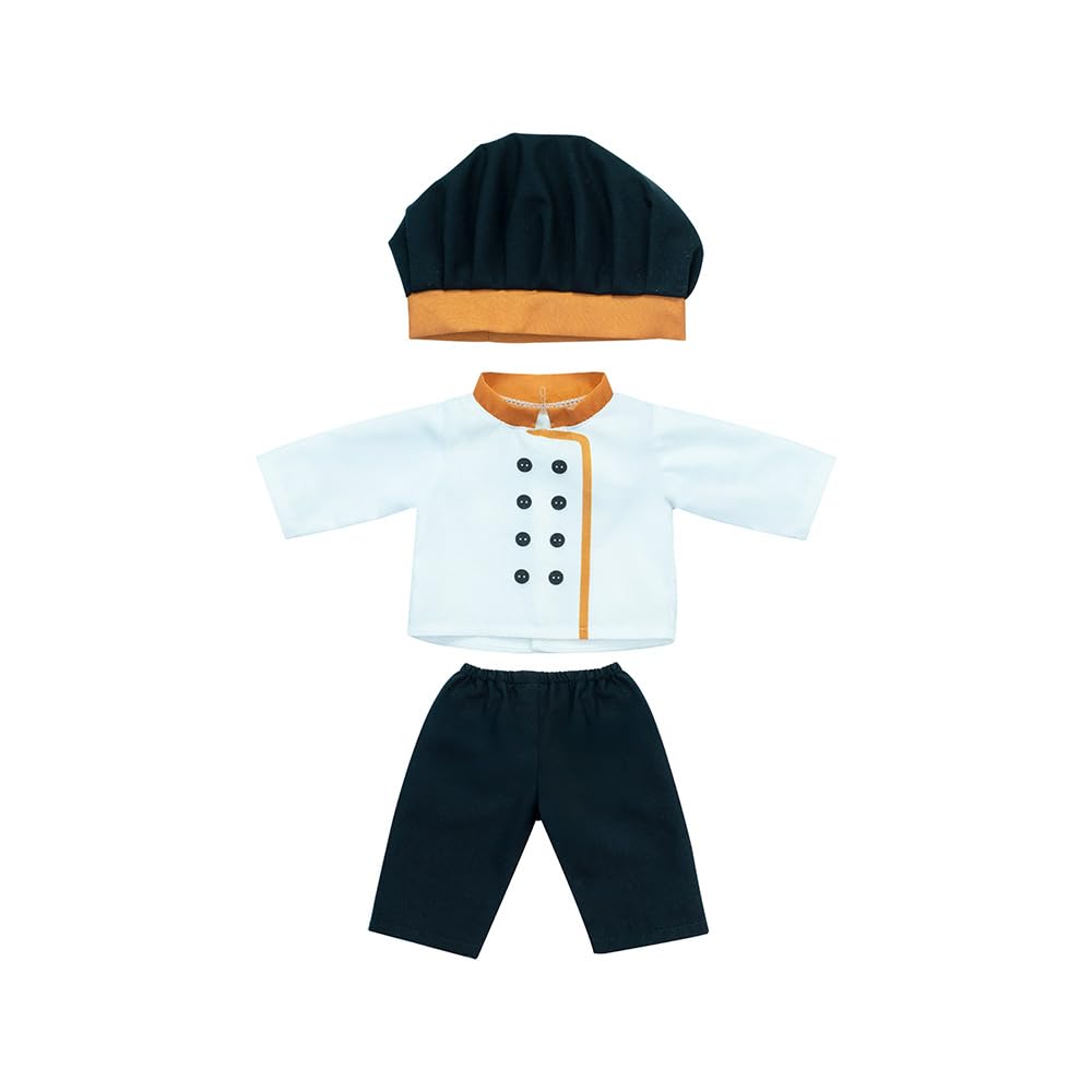 Miniland - 38 cm Doll Clothes, Chef Outfit for Roleplay and Profession Learning