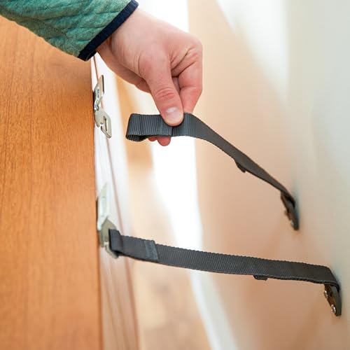 Safety 1st TV & Furniture Safety Straps, Black, 2‑Pack, Screws Included - image 8
