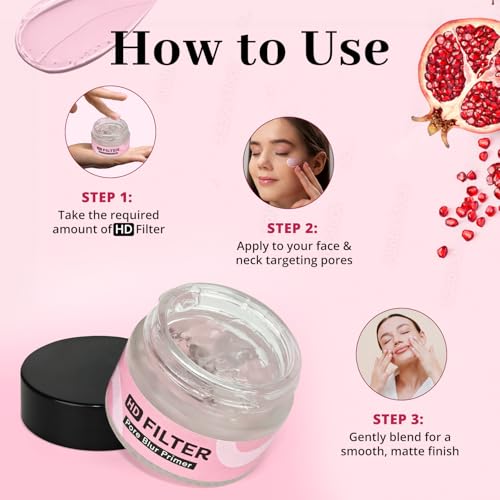 Image of ENN Beauty HD Filter Pore Blur Primer 15g - Instantly Blurs Pores, Reduces Fine Lines, Hydrating, Vegan, Cruelty-Free, Non-Sticky & Lightweight.
