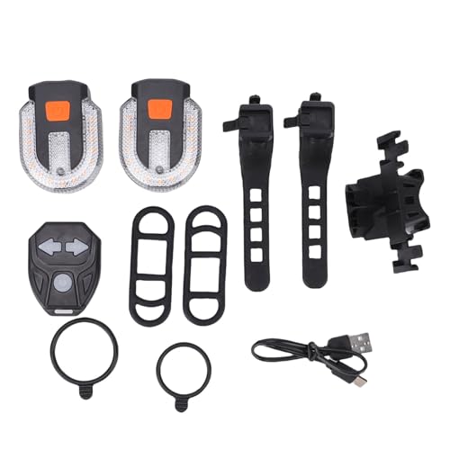 Ejoyous Blinker für Fahrrad, USB Universal Miniblinker Licht mit 38 LED 60lm Helligkeit 5 Modi Fernbedienung, für Mountainbike Rennrad Crossrad Scooter