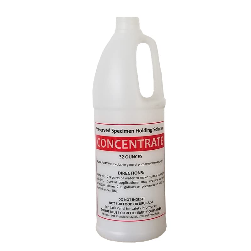 Holding Fluid Concentrate Solution for Preserved Specimens, for Biology Classrooms, 1 Gallon