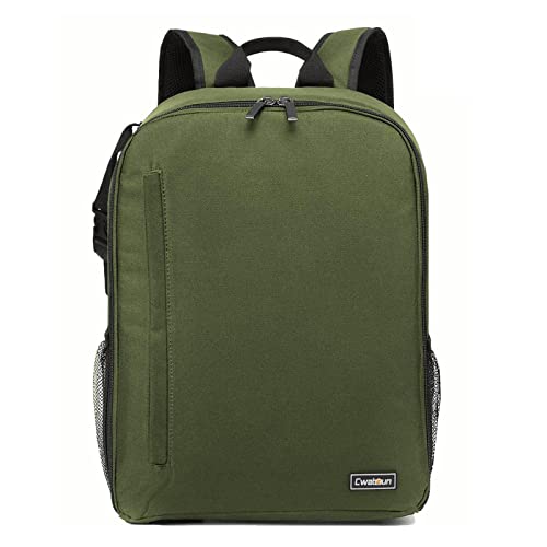 Cwatcun Camera Backpack Bag with Tripod Holder Anti-Theft Waterproof Camera Bag with 15.6' Laptop...