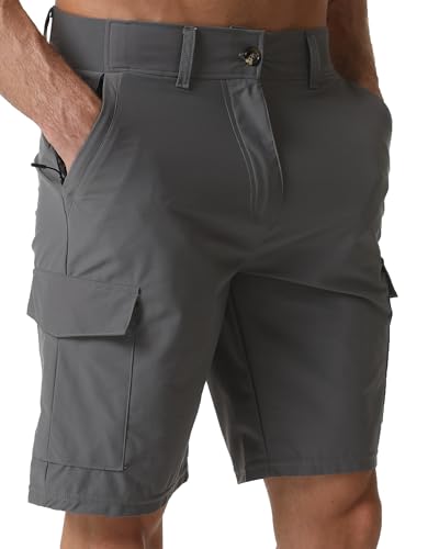 Image of Men's Lightweight Hiking Work Cargo Shorts 9 inch-5 Pockets
