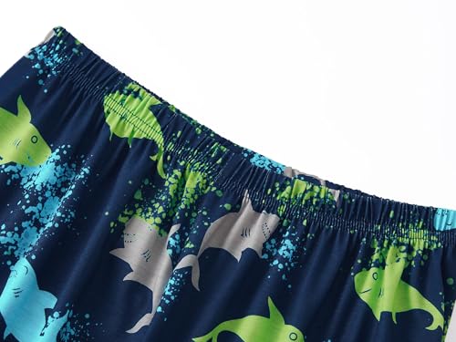 Image of Tebbis Boys Comfy Trendy Print Long Sleeve & Pants Pajama Set Sizes 6-18