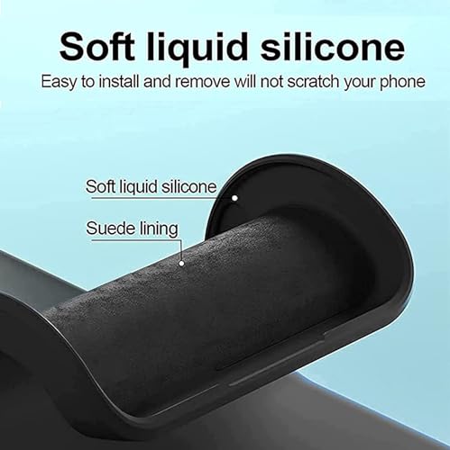 Image of Kapa Matte Protective Lens Flexible Back Cover for Samsung Galaxy S24 | Slim Silicone with Soft Lining Shockproof Full Body Bumper Case (Black)
