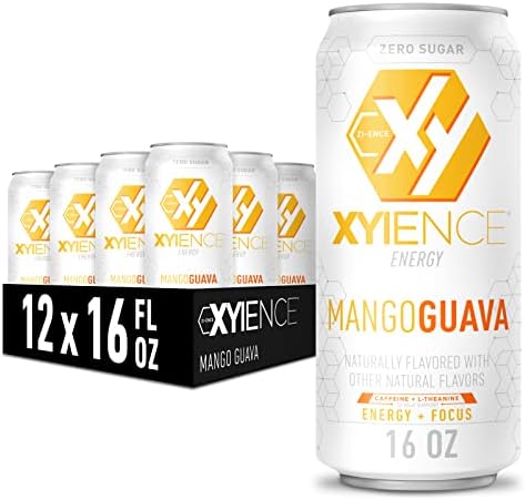 Xyience Mango Guava Energy Drink, 16 fl oz can (Pack of 12)