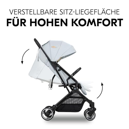 hauck Reise Buggy Travel N Care für Kinder ab Geburt bis 22 kg mit Liegefunktion, Ultraleicht - 6,9 kg, Einhändig Klein Zusammenklappbar, UPF 50+, EVA Räder, Korb bis 3 kg (Disney Simba)