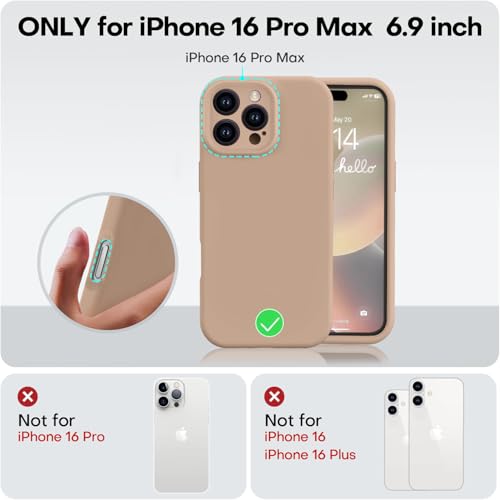 Coque silicone iPhone 16 Pro Max antichoc avec doublure microfibre douce - 5