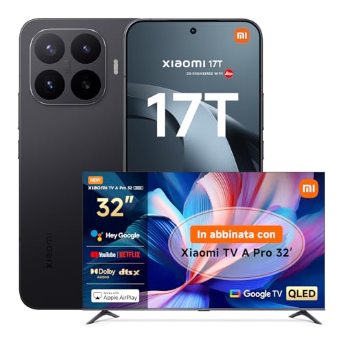 Xiaomi 17T, Smartphone 12+256GB, Display Eye-Care da 6,59