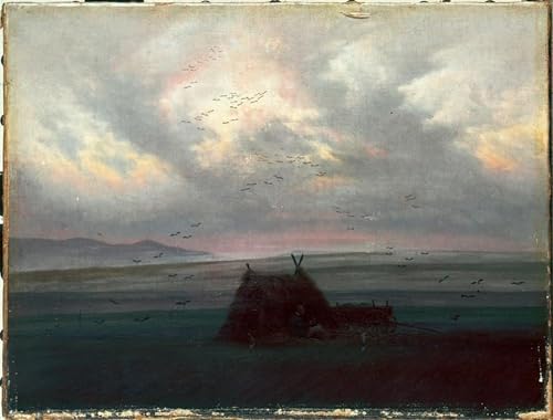 Peinture Décorative sur Toile de maître Friedrich au format prestigieux 60x90cm