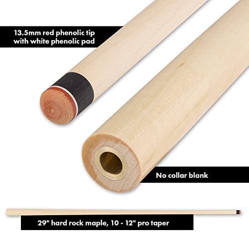 Taco de billar Action Break Cue negro manchado 2 piezas miniatura 3
