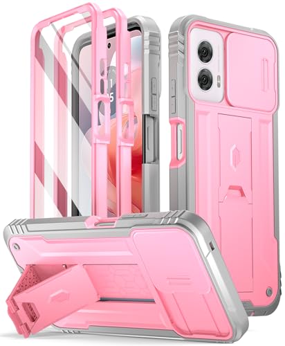 Poetic Revolution   Funda para Motorola Moto G Power 5G 2024 [no compatible con versión 2023], [cubierta de cámara deslizante], cubierta de cuerpo completo de grado militar a prueba de golpes con