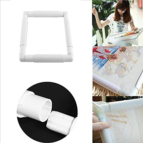 Kreuzstichrahmen Kunststoff Quadratisch - Cliprahmen Für Stickerei & Nadelspitzen