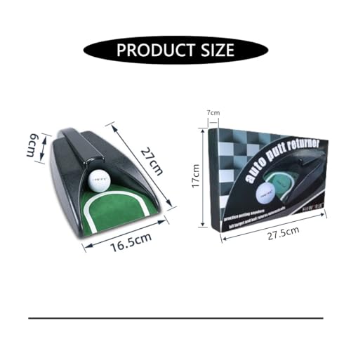 Golf Automatic Putting Cup, Golf Ball Returner Ball Automatic Putting Returning Machine Practice Hole for Indoor Outdoor Golfs Practice - Image 2